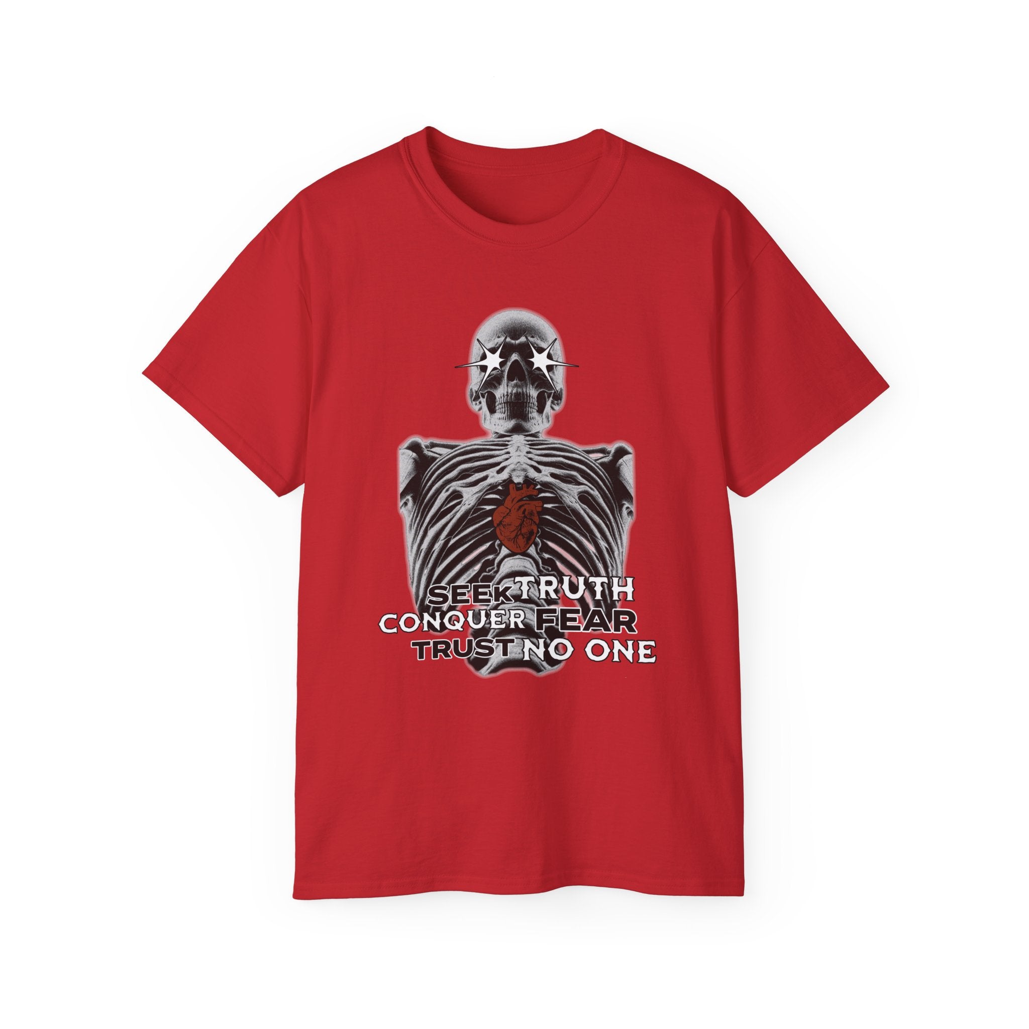 Exposed Heart - Unisex Cotton Tee (Front) - Damned Threads